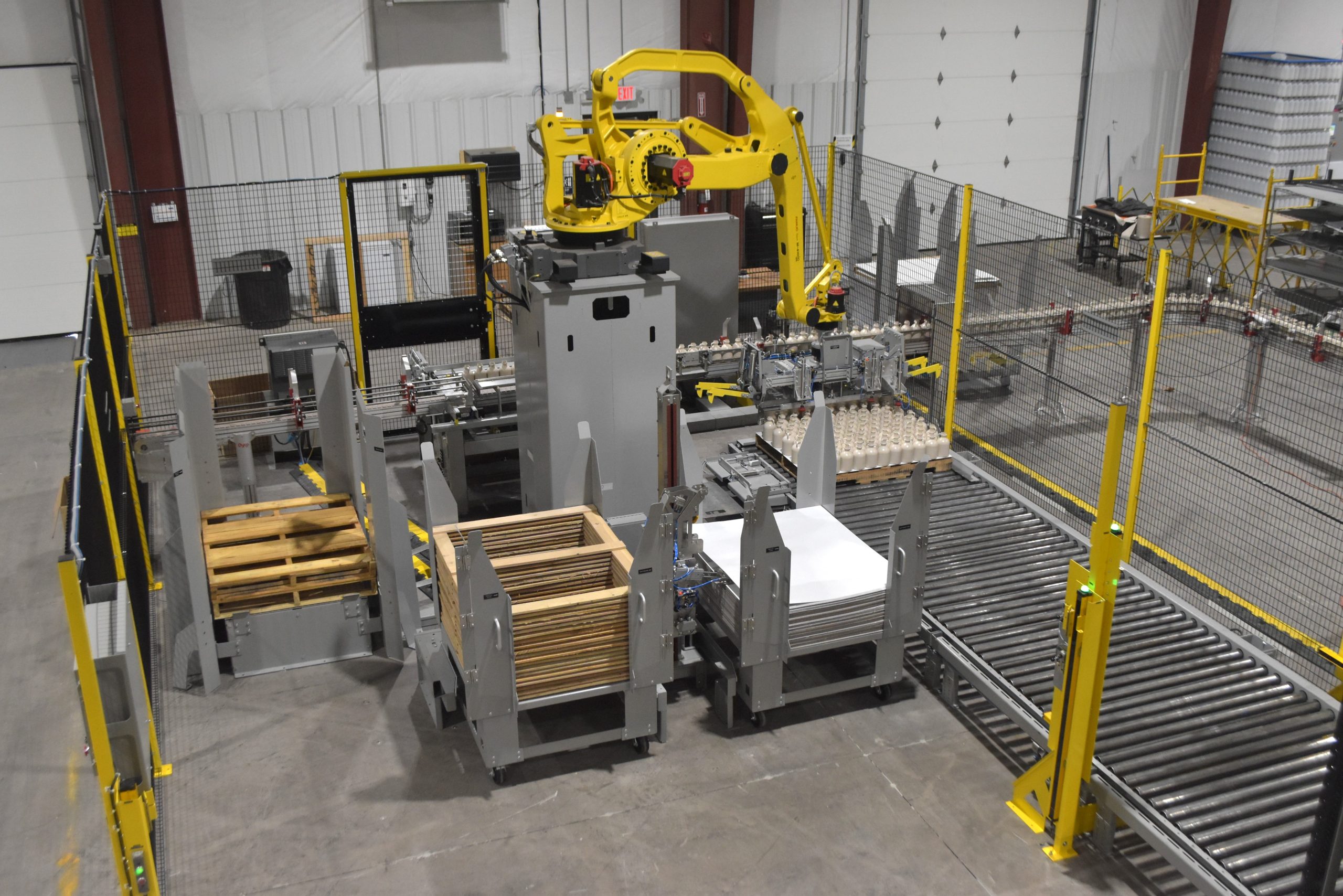 Automatic Multi-Lane Palletizing Overview
